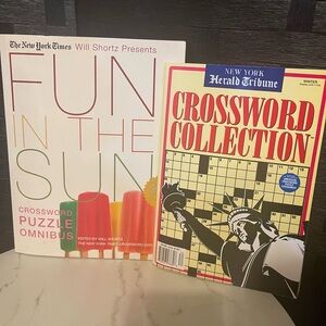 The New York Times Will Shortz Presents Fun in the Sun Crossword Puzzle Set of 2